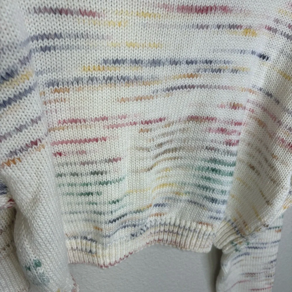 Urban Outfitters Wool Sweater, Small, Ivory Cropped, Chunky Knit - Picture 9 of 11